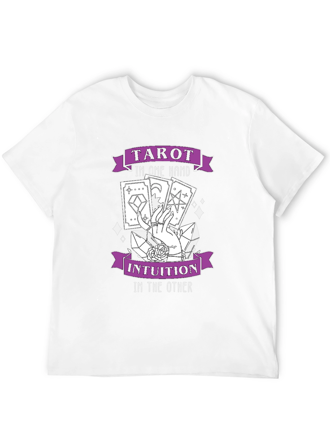 Black Tarot Intuition Graphic T-Shirt - Stylish and Unique view 12