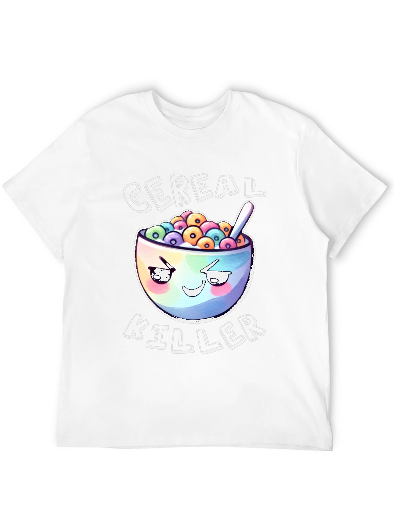 Black Cereal Killer Graphic T-Shirt - Black Cotton Tee view 12