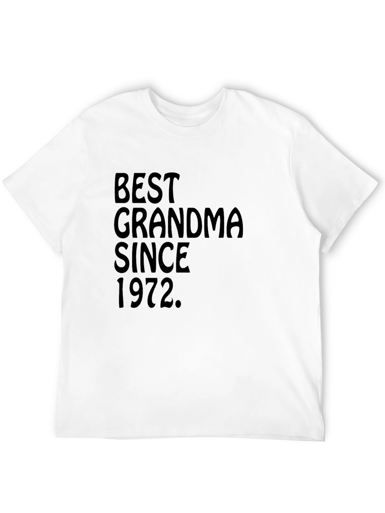 Black Best Grandma Since 1972 Black T-Shirt view 12