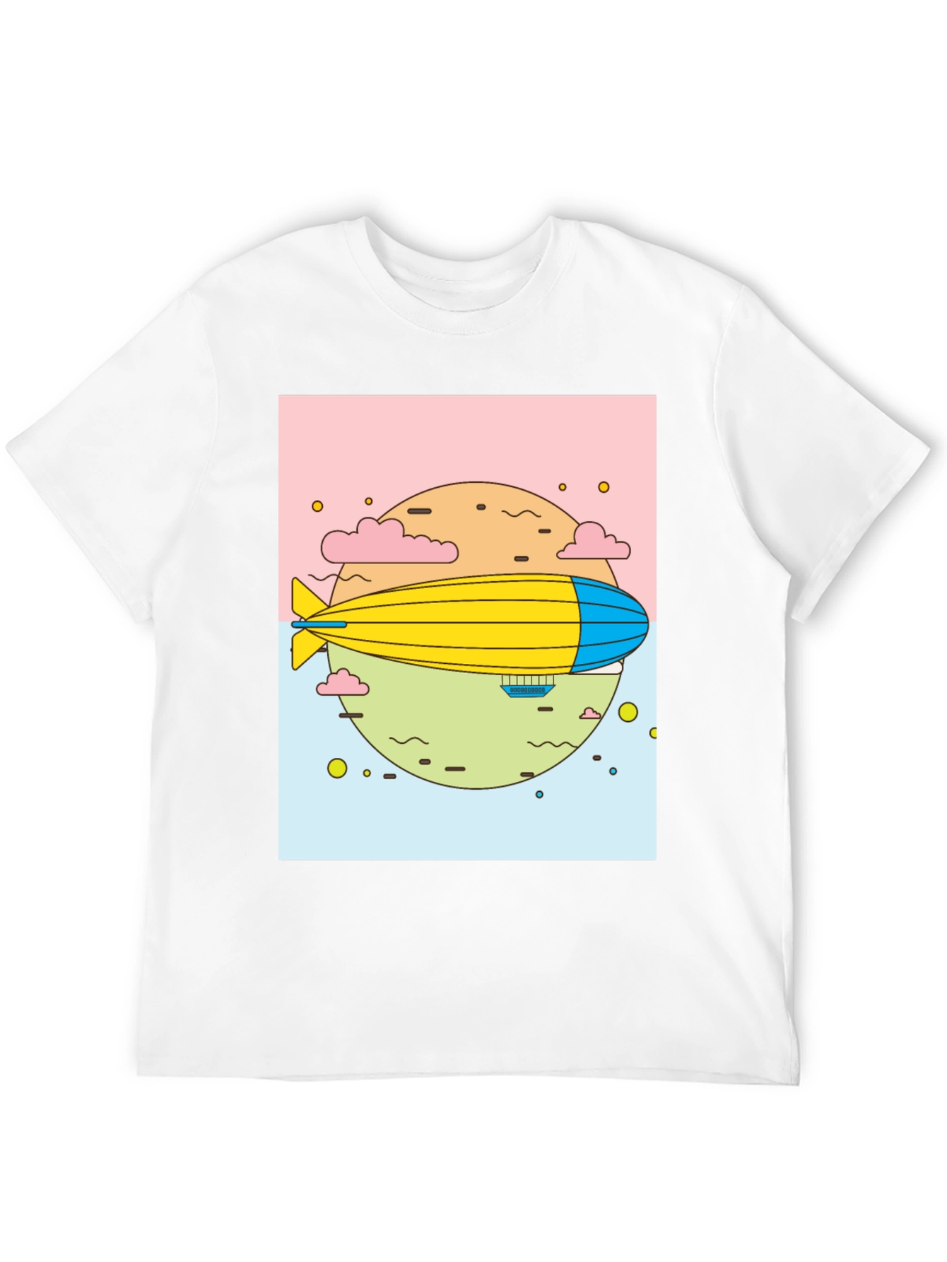 Black Airship Graphic Black T-Shirt view 12