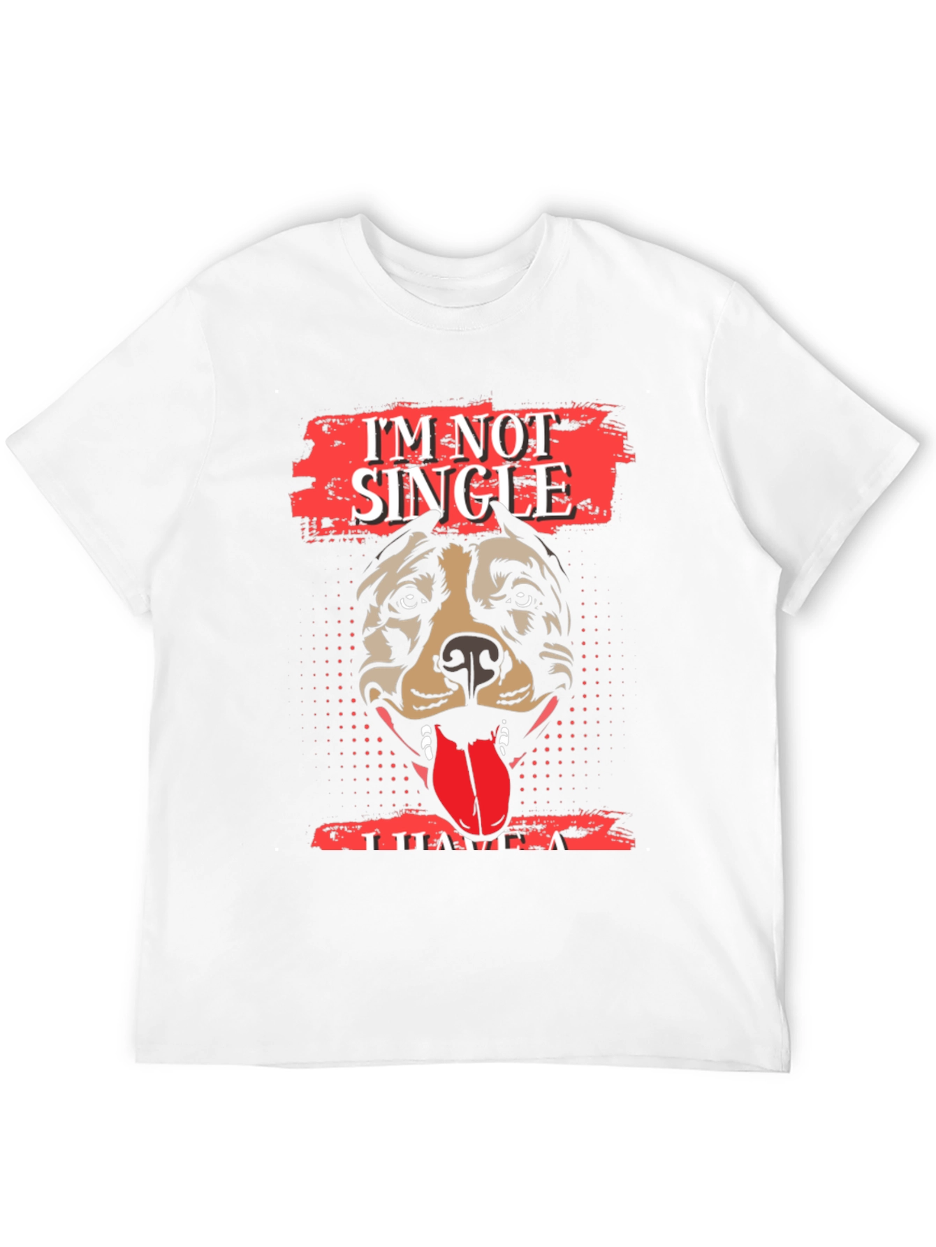 Black I'm Not Single, I Have A Dog T-Shirt - Black view 12