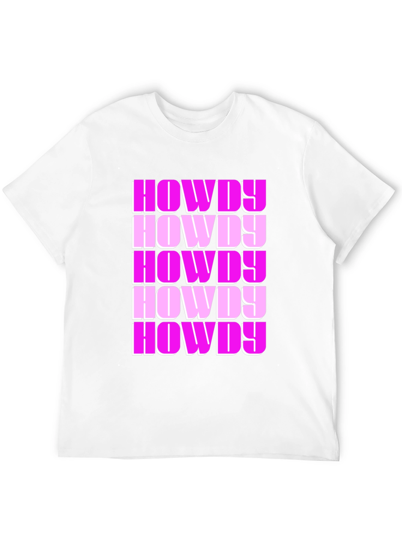 Black Howdy Print Black Cotton Blend Graphic Tee view 12