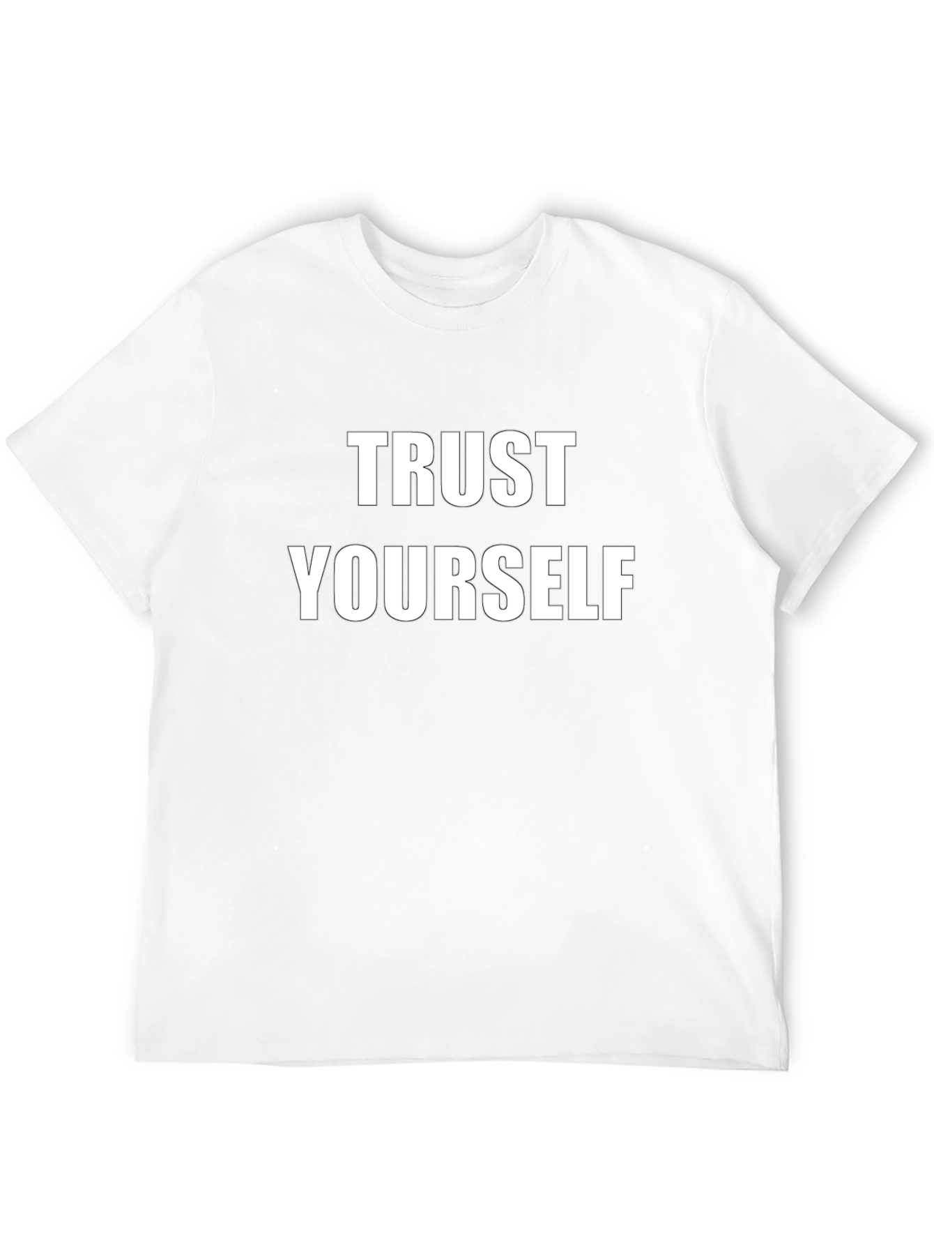 Black Trust Yourself Graphic Tee - Bold Statement Shirt view 12