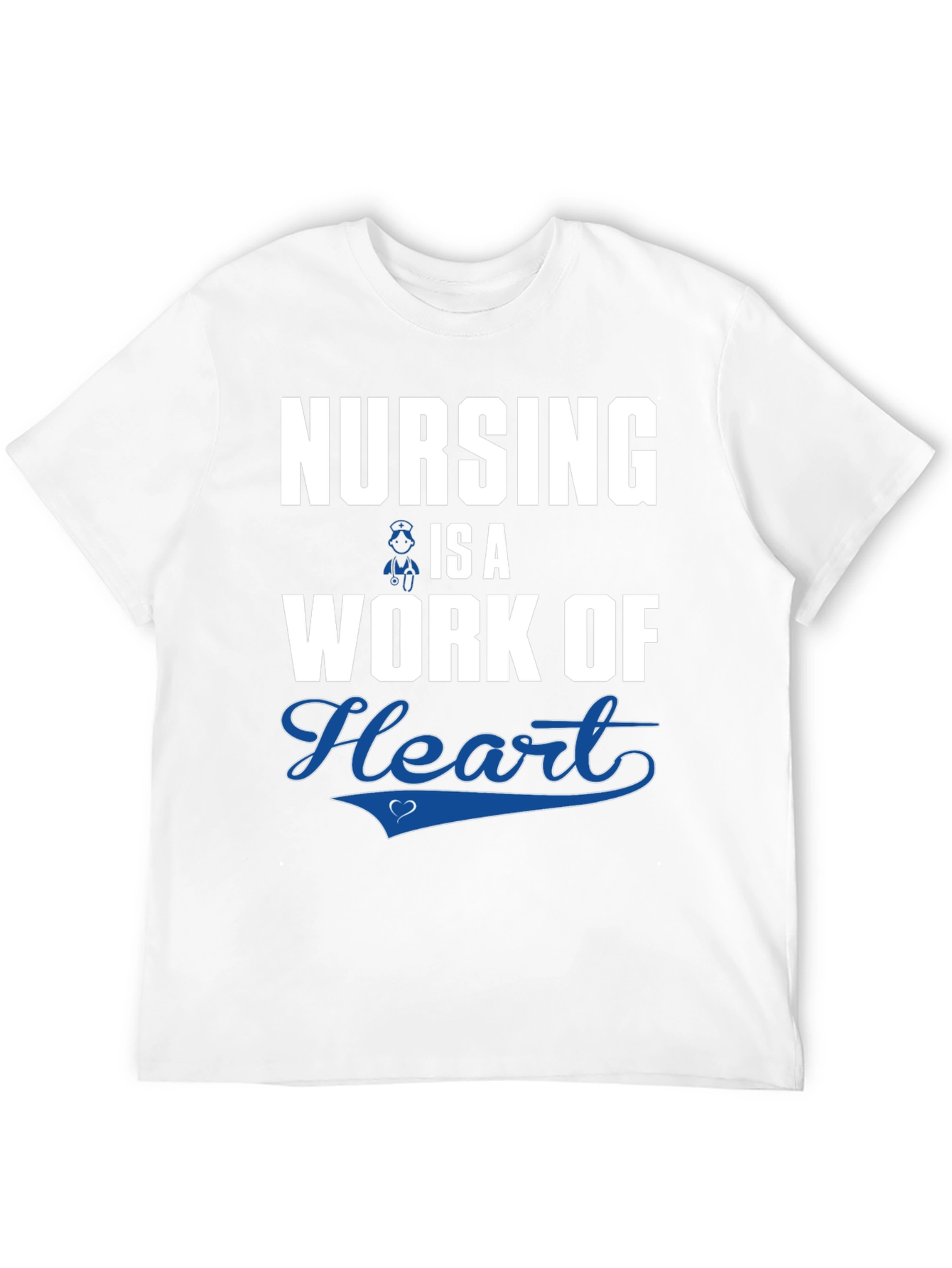 Black Nursing is a Work of Heart T-Shirt view 12