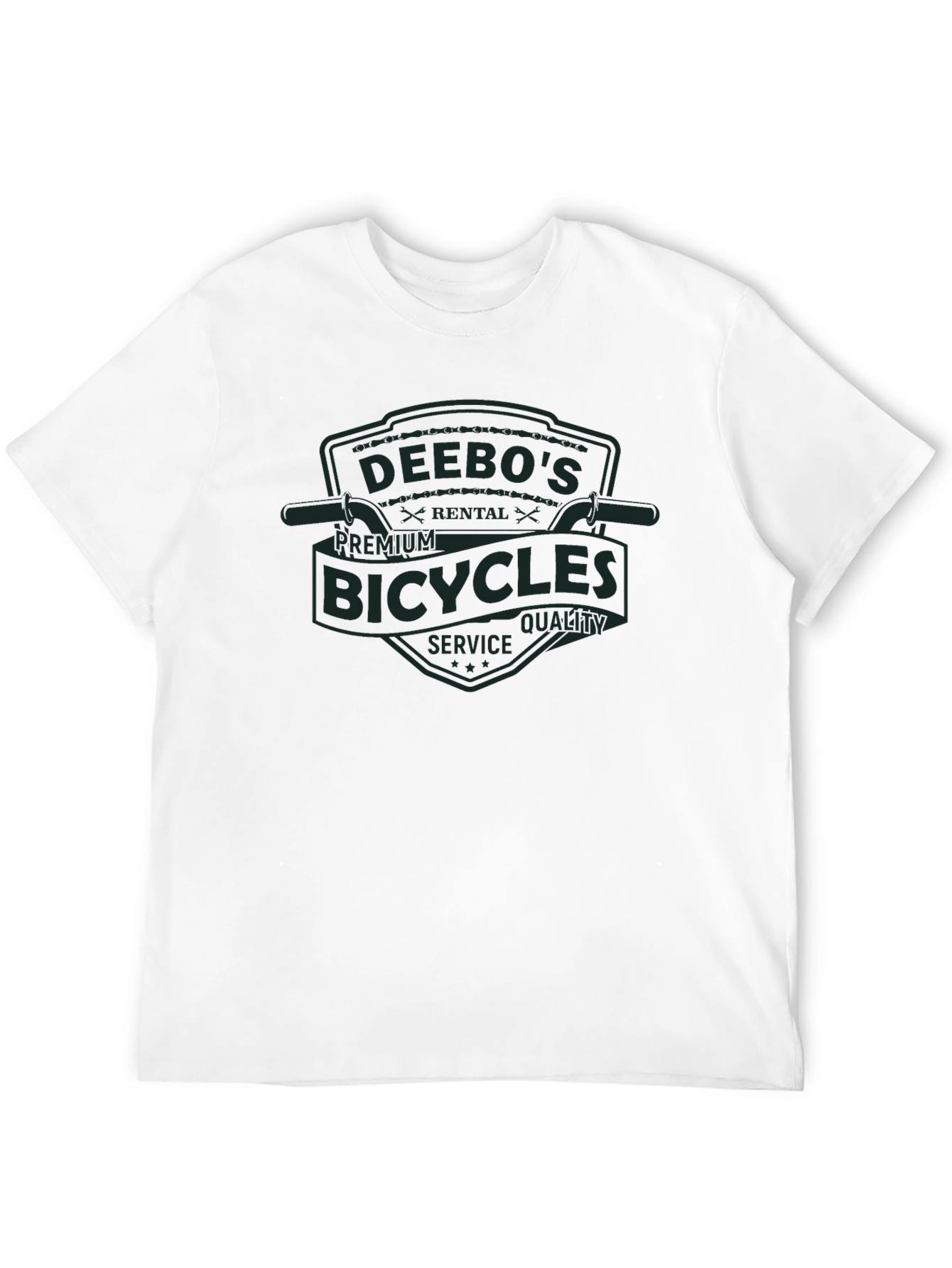 Black Deebo's Bicycles Graphic T-Shirt - Premium Quality view 12