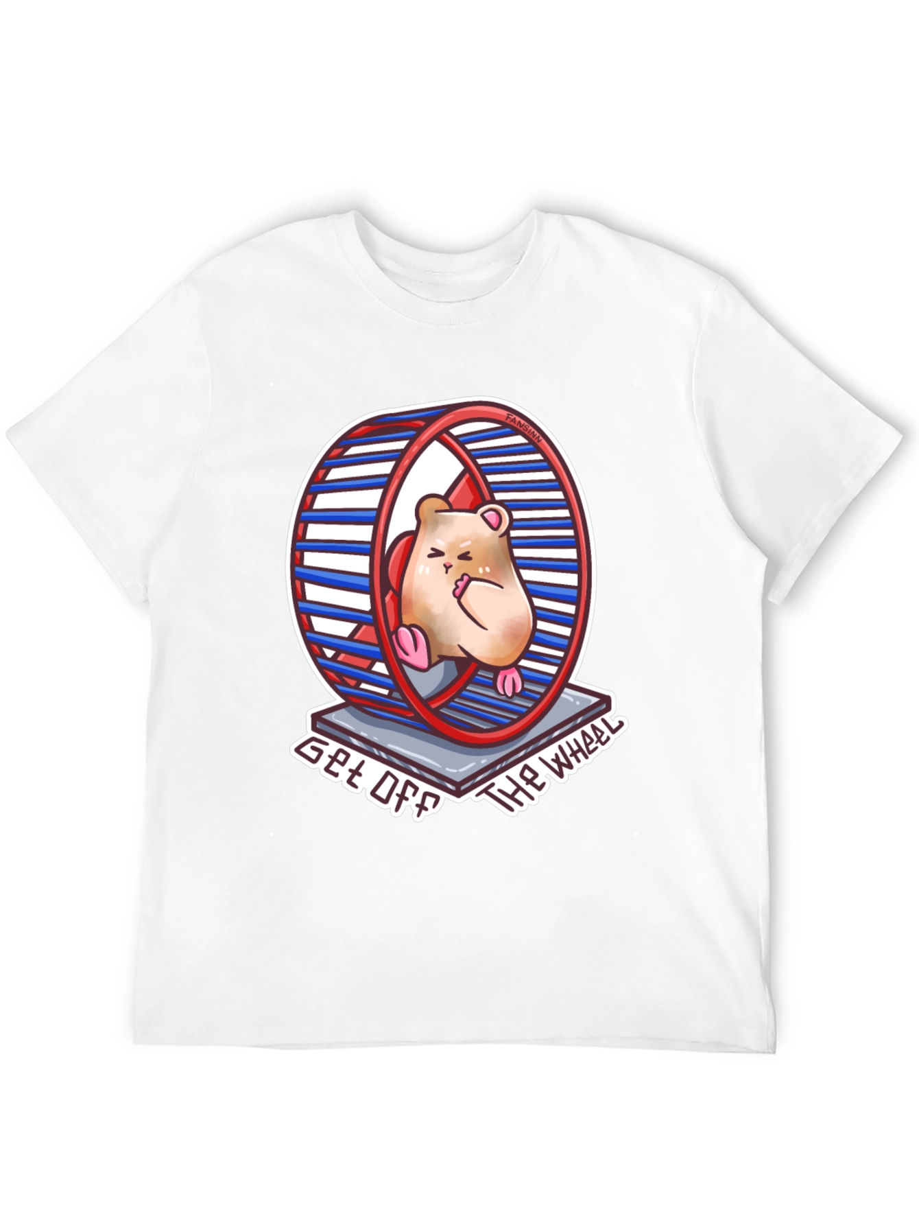 Black Hamster Wheel T-Shirt - Get Off The Wheel view 12