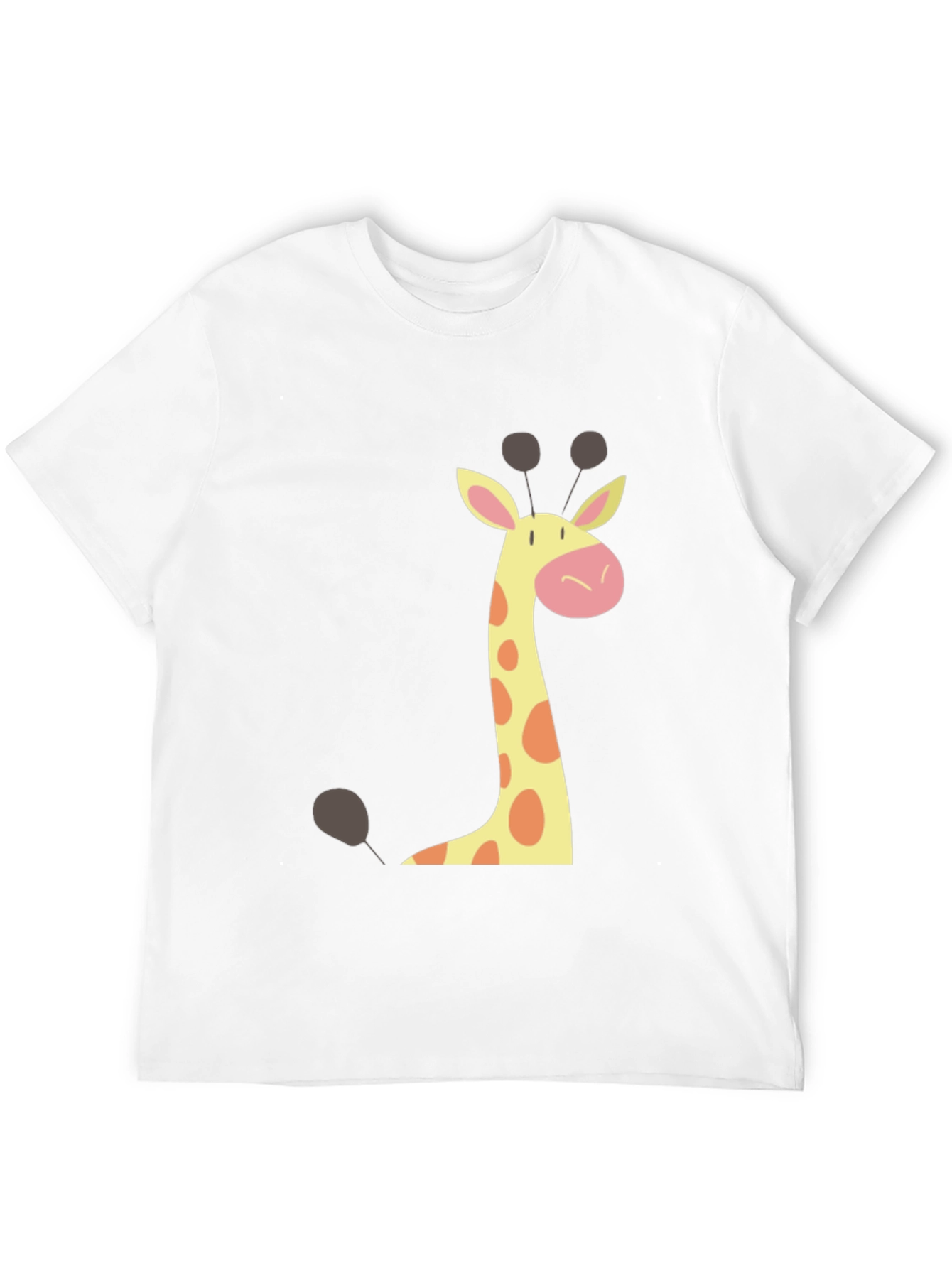 Black Giraffe Graphic Tee - Black Crew Neck T-Shirt view 12