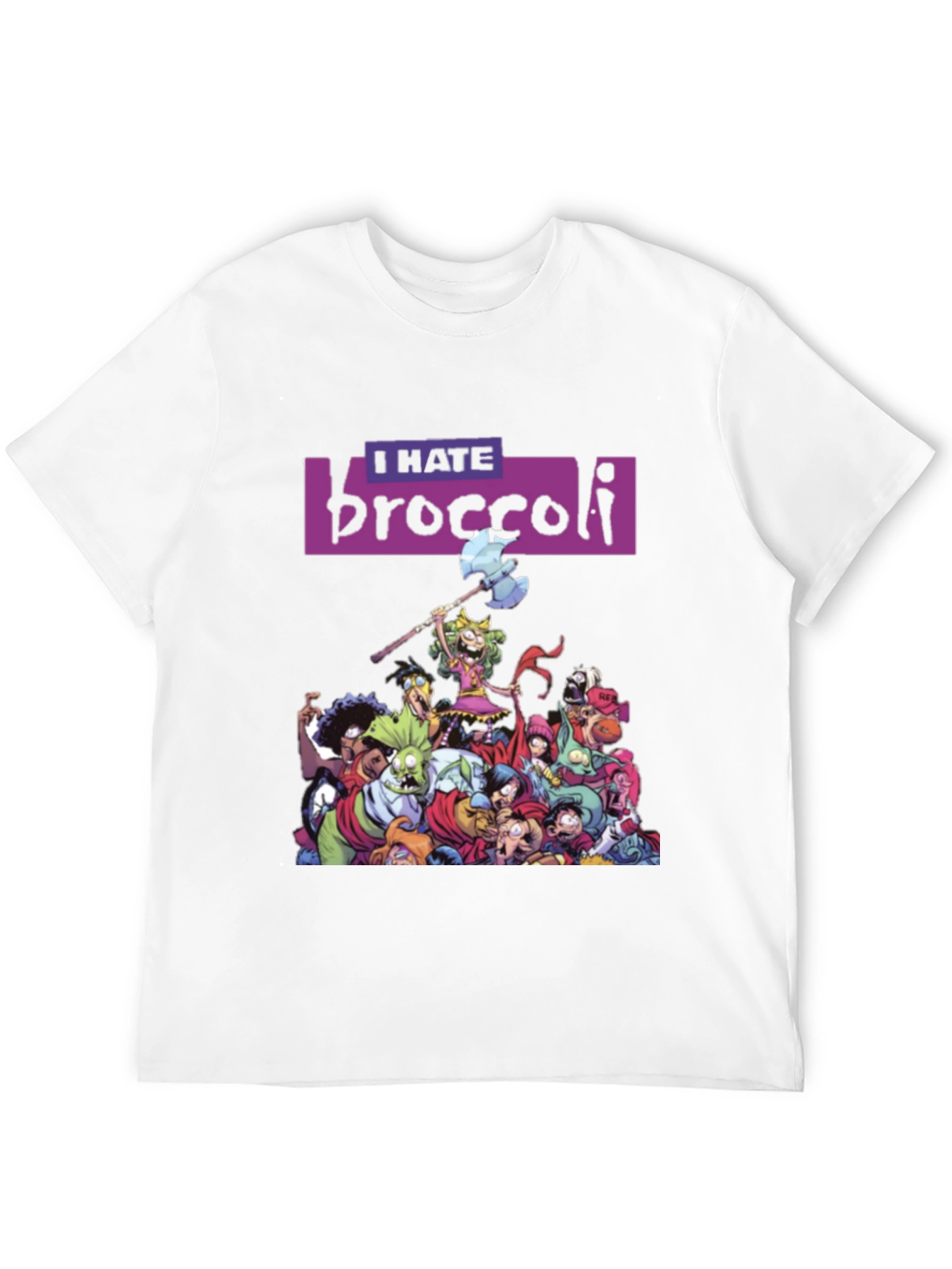 I Hate Broccoli T-Shirt - Quirky Graphic Tee - 12
