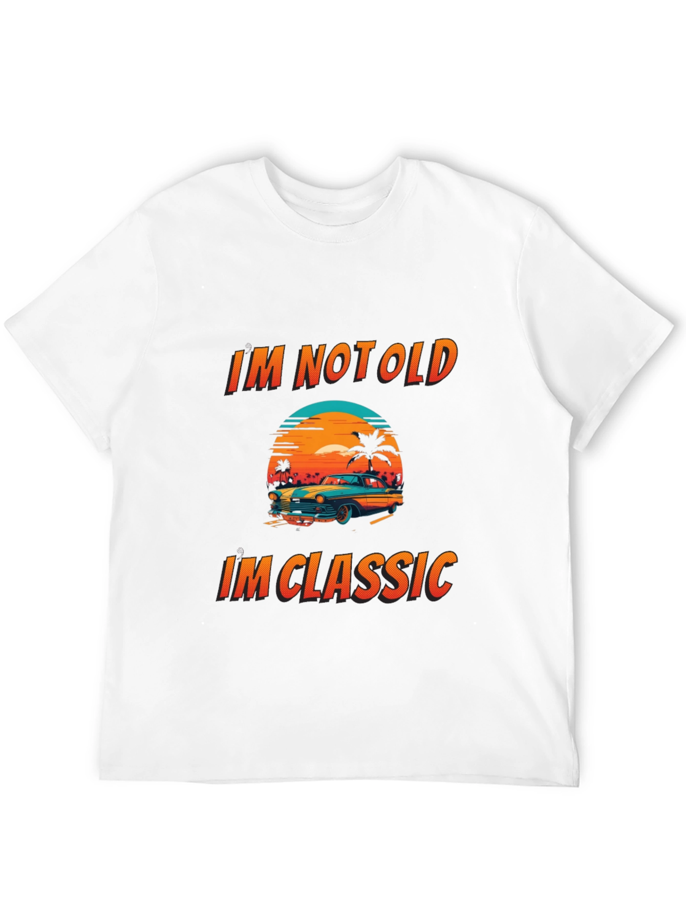 Black Classic Car Graphic T-Shirt - Im Not Old, Im Classic view 12
