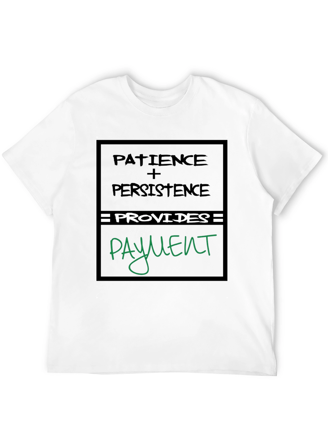 Black Patience & Persistence Graphic Tee view 12