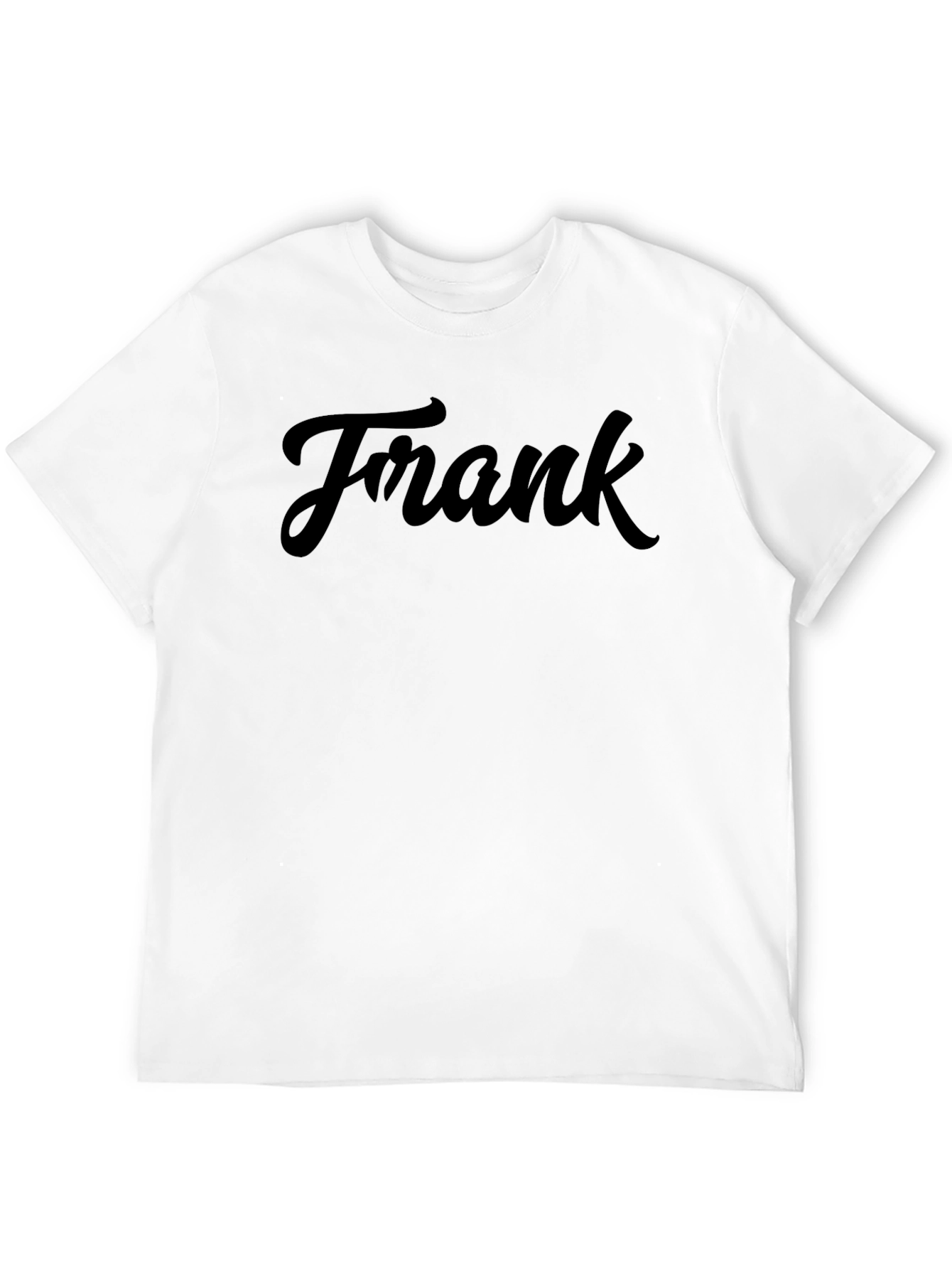 Black Frank Tee - Classic Script Logo T-Shirt view 12