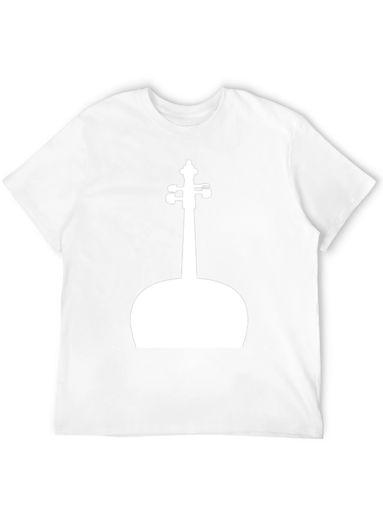 Black Violin Silhouette Graphic Black Tee view 12