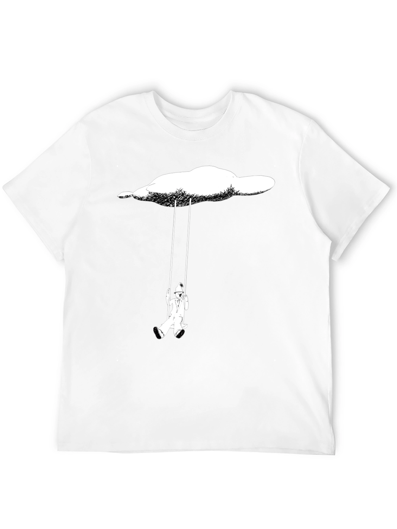 Black Cloud Swing Black T-Shirt view 12