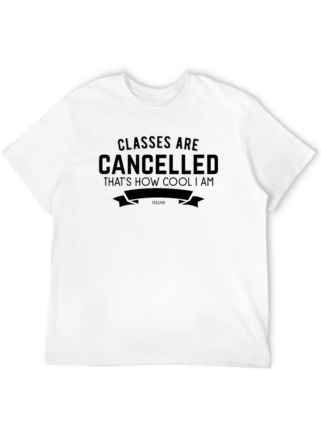 Black Classes Cancelled Cool Graphic Tee view 12