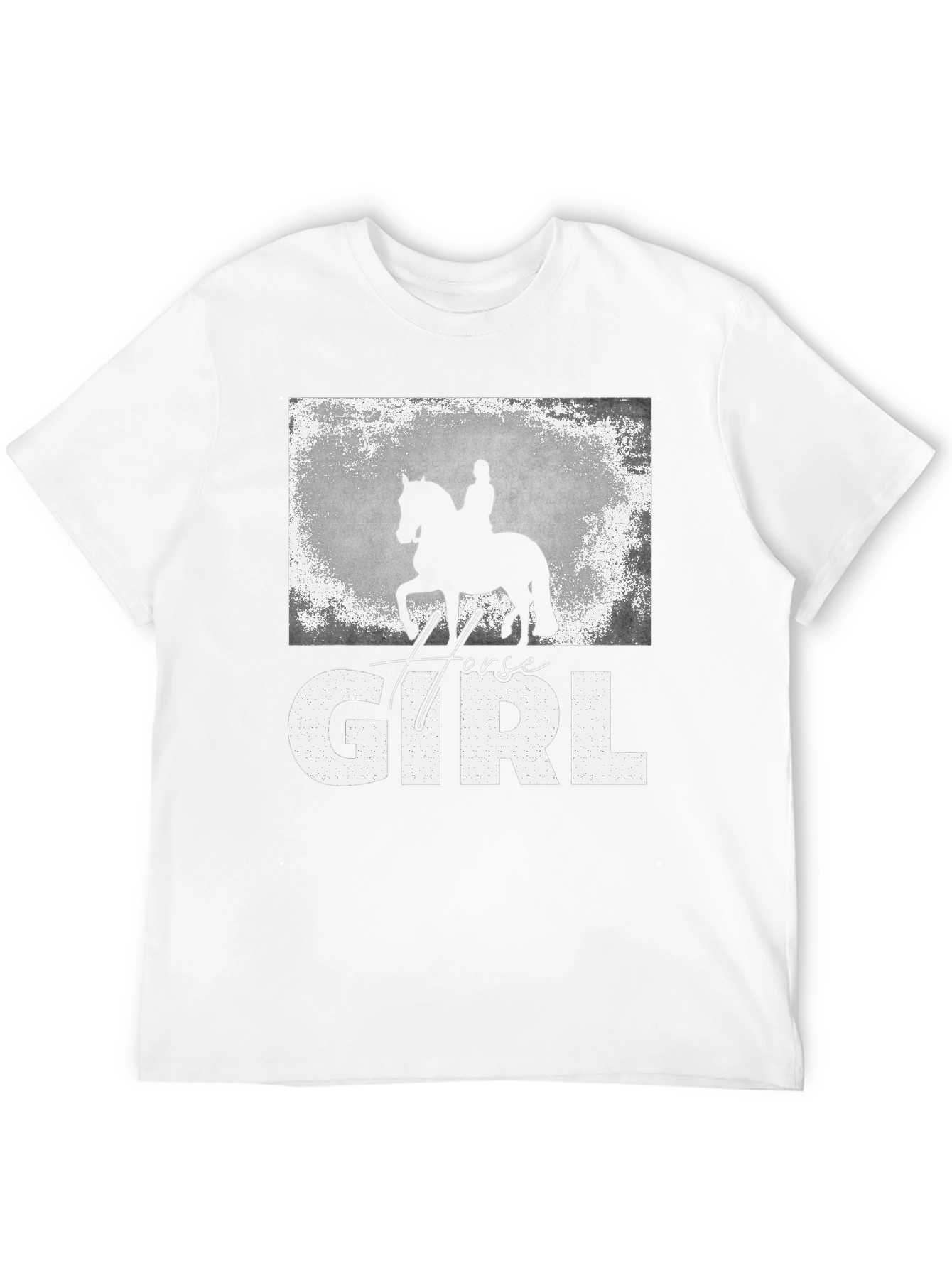 Black Horse Girl T-Shirt - Equestrian Rider Graphic Tee view 12