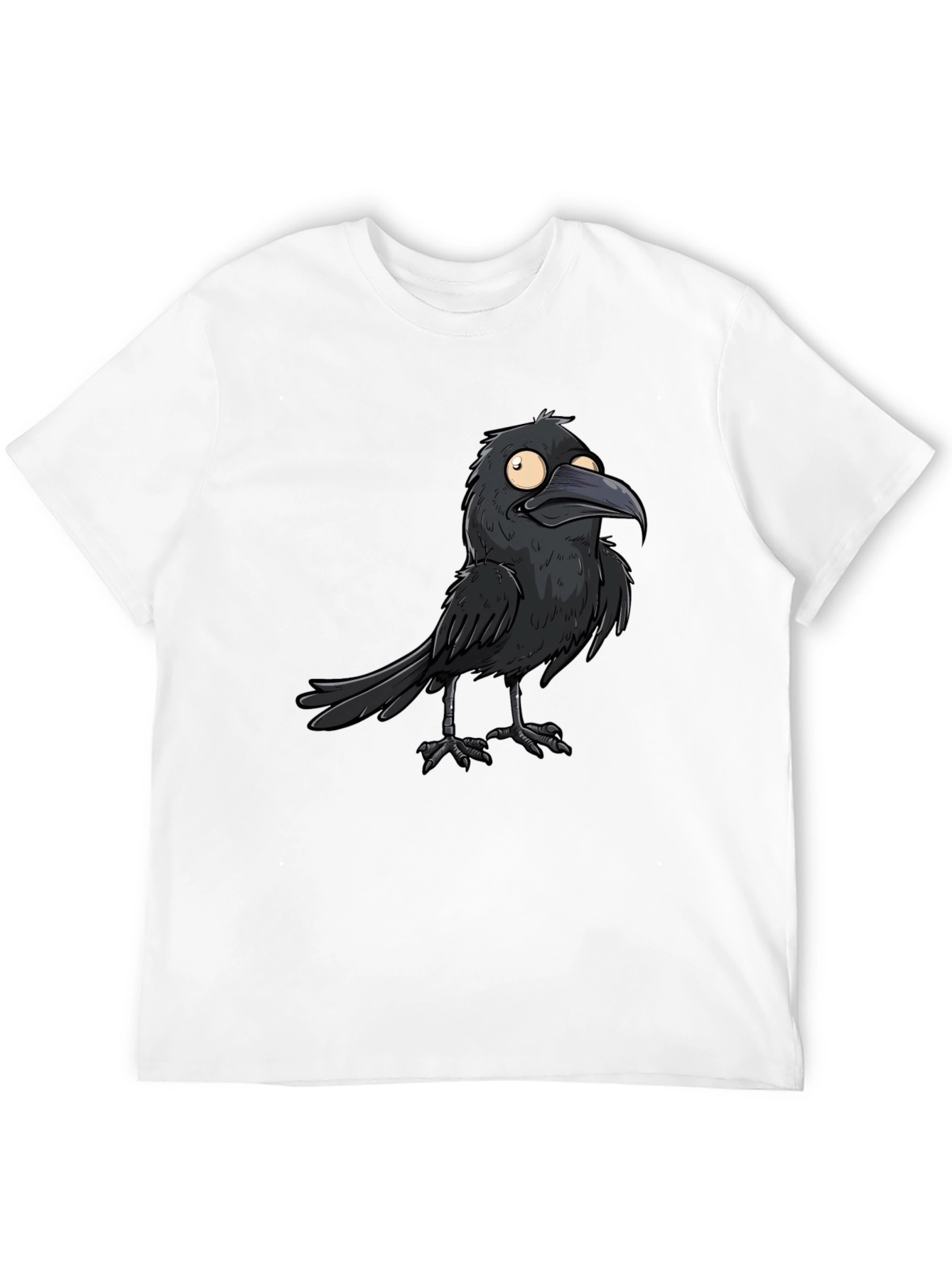 Black Raven Graphic Tee - Cool Bird Design T-Shirt view 12