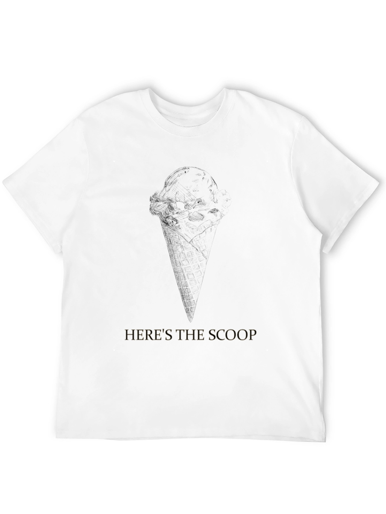 Black Here's the Scoop Black Graphic T-Shirt view 12