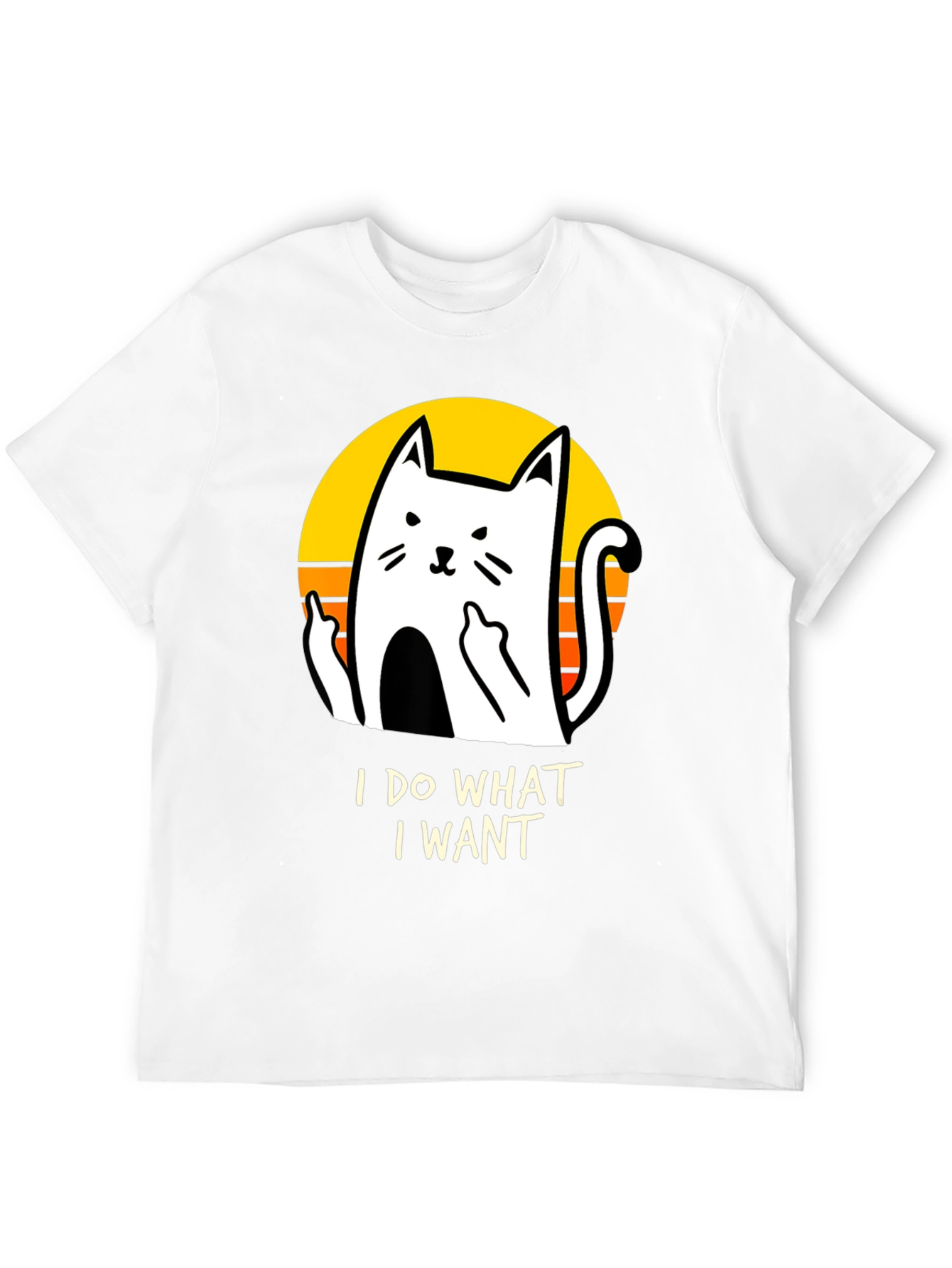 Black I Do What I Want Cat Graphic Tee view 12