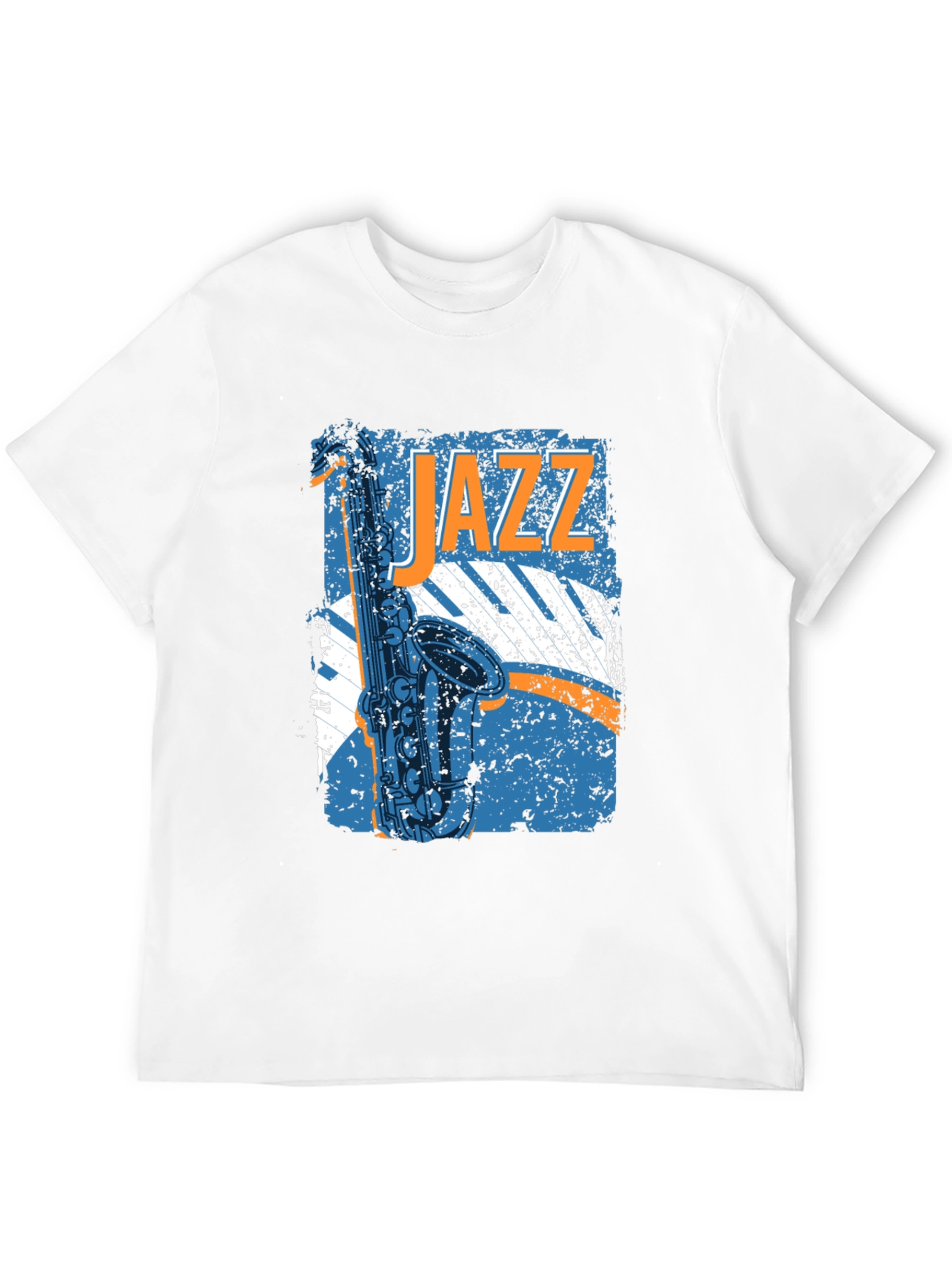 Black Jazz Saxophone Graphic T-Shirt - Music Lover Tee view 12