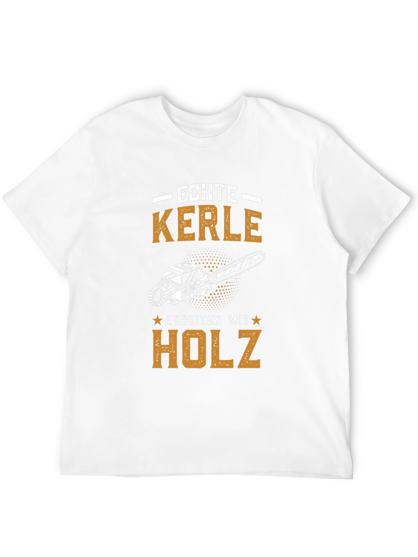 Black Echte Kerle Chainsaw T-Shirt - Lumberjack Tee view 12