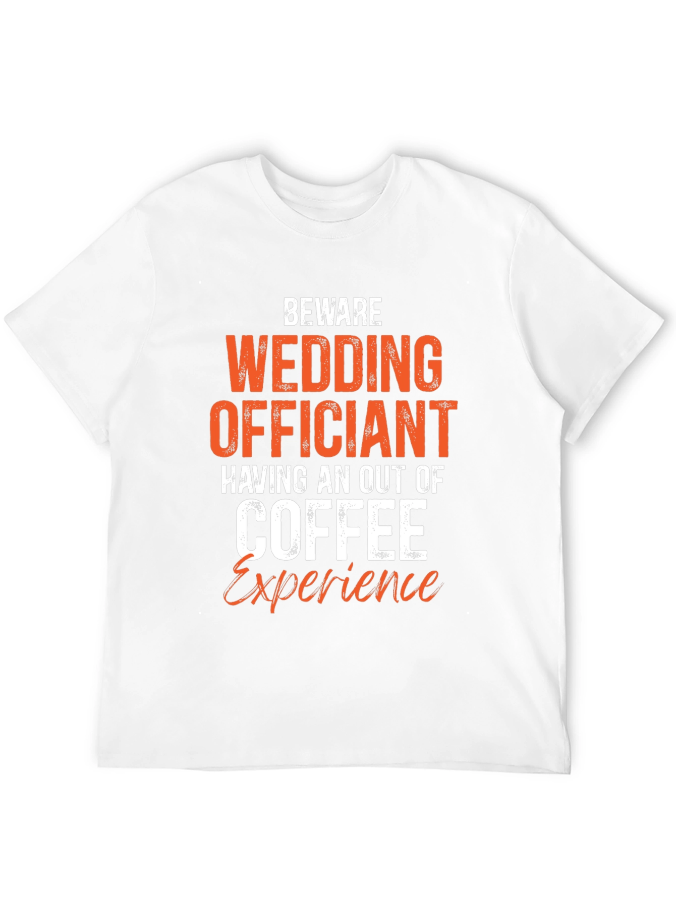 Black Beware Wedding Officiant Coffee T-Shirt view 12