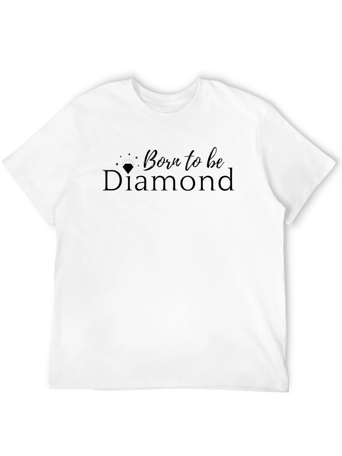 Black Born to be Diamond Black T-Shirt view 12
