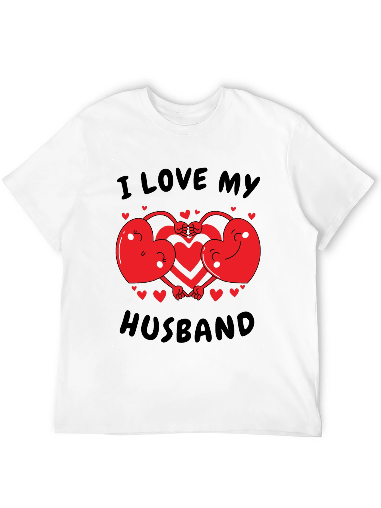 Black I Love My Husband Graphic T-Shirt view 12