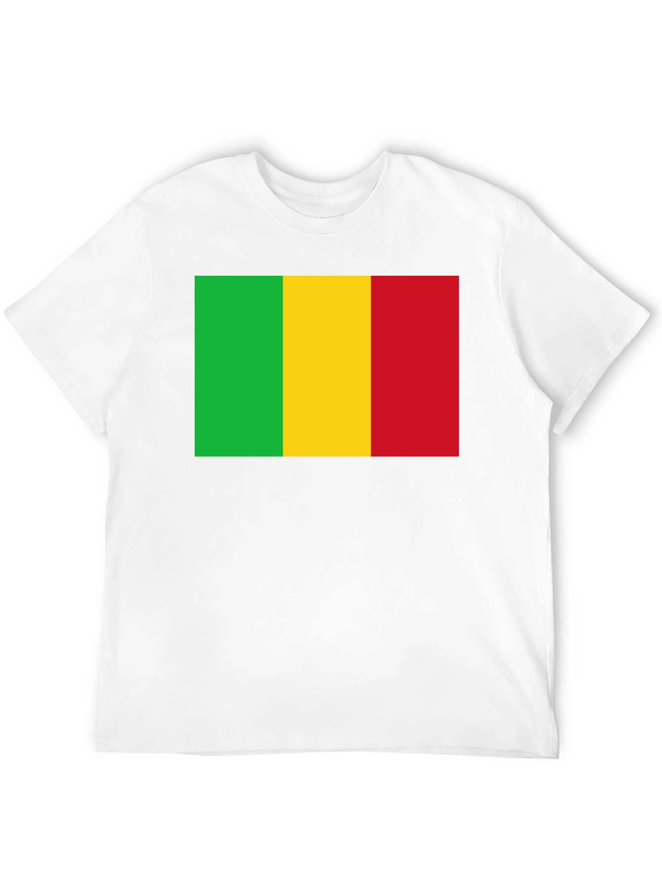 Mali Flag T-Shirt - Black Cotton Tee - 12