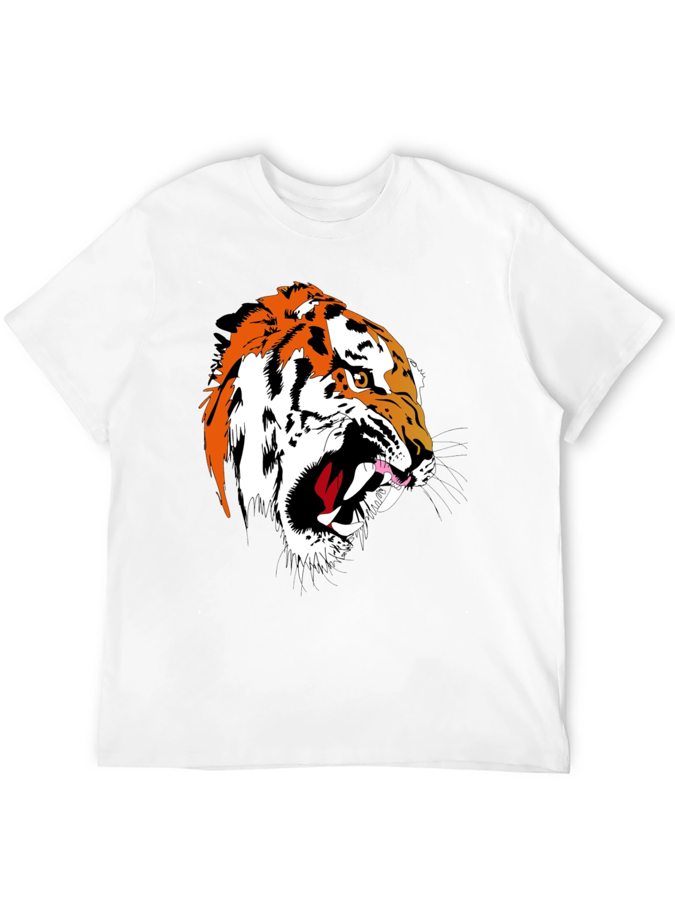 Black Tiger Graphic Tee - Fierce Black T-Shirt view 12
