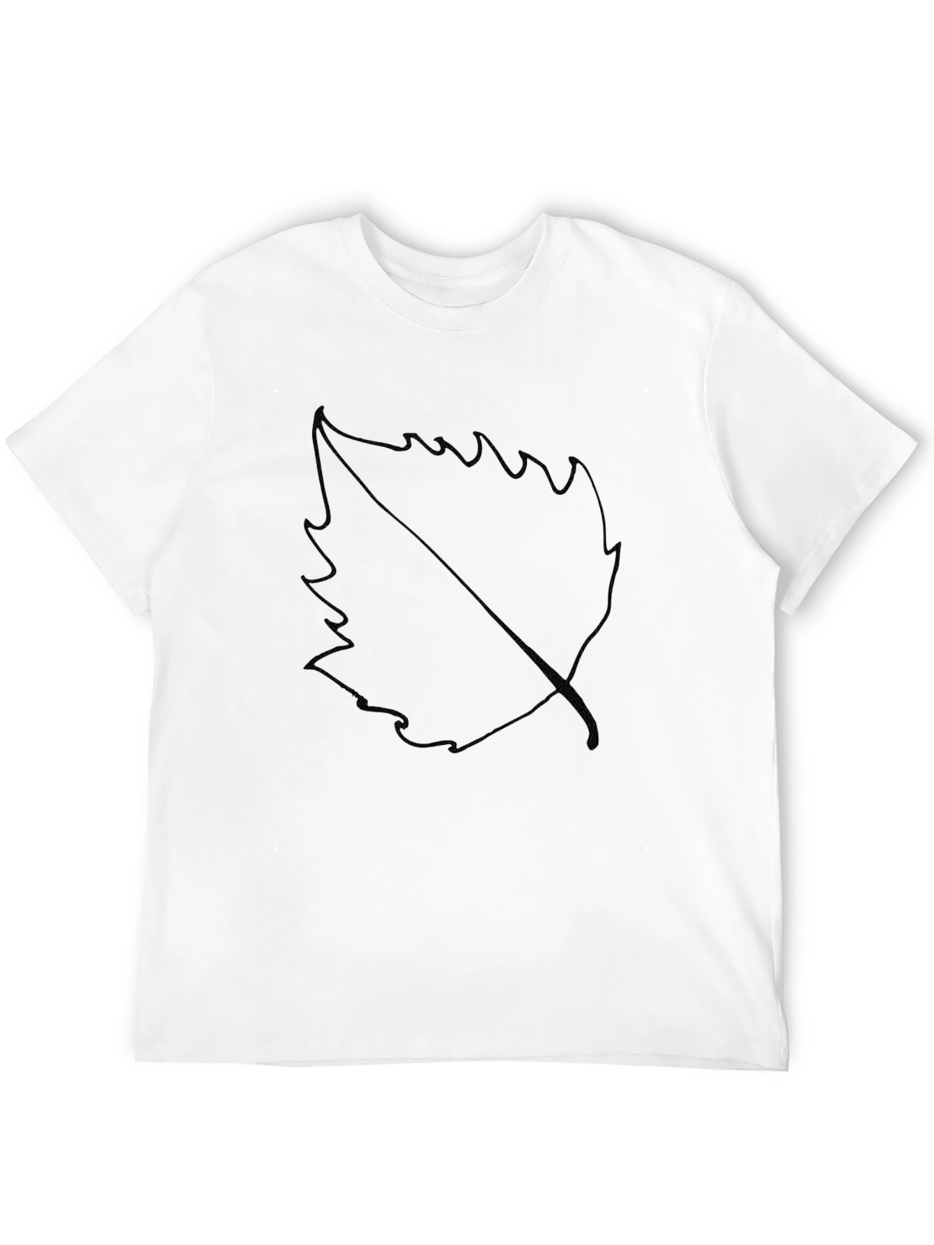 Black Leaf Graphic Black T-Shirt view 12