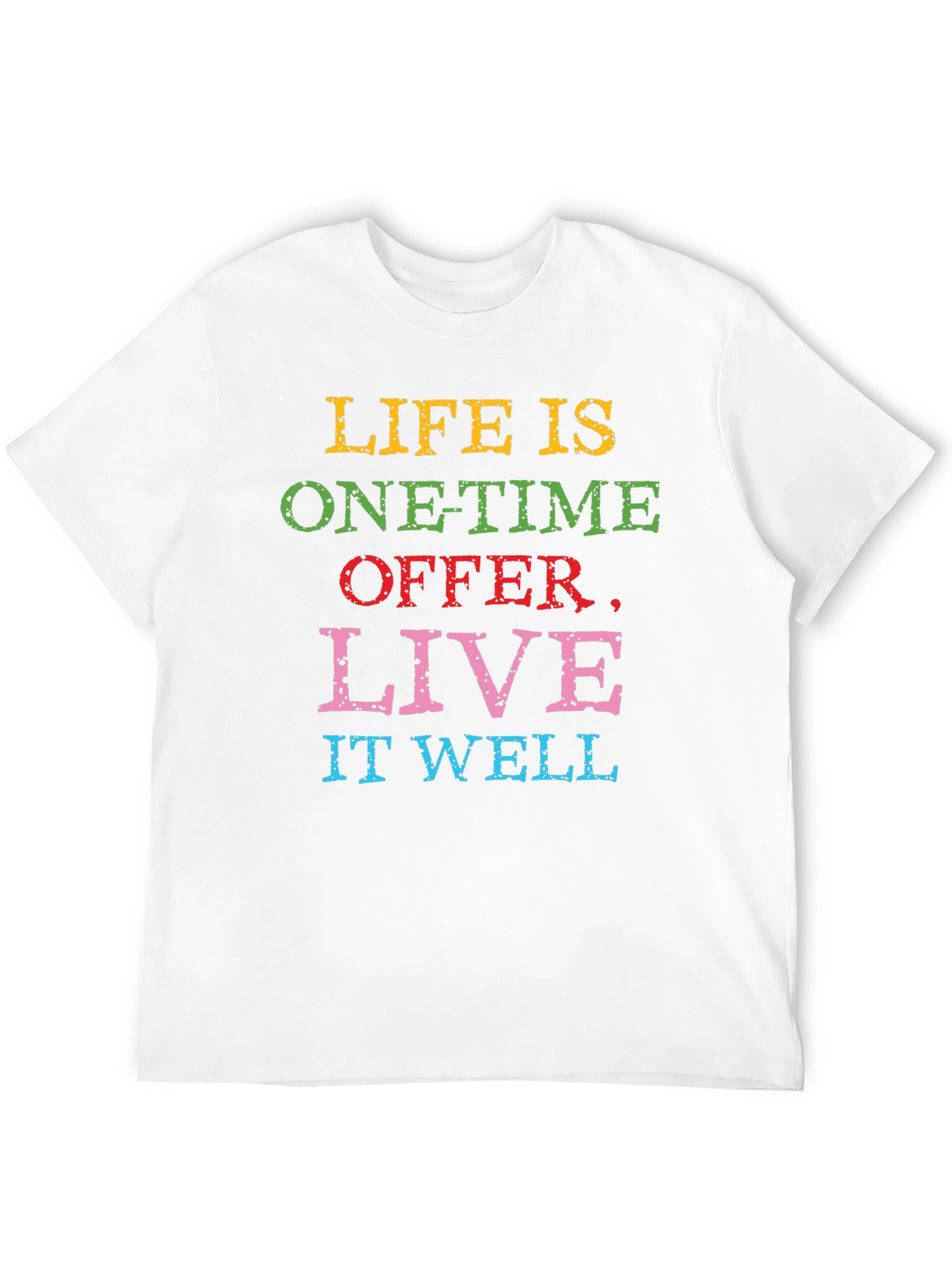 Black Life is One-Time Offer Slogan T-Shirt view 12