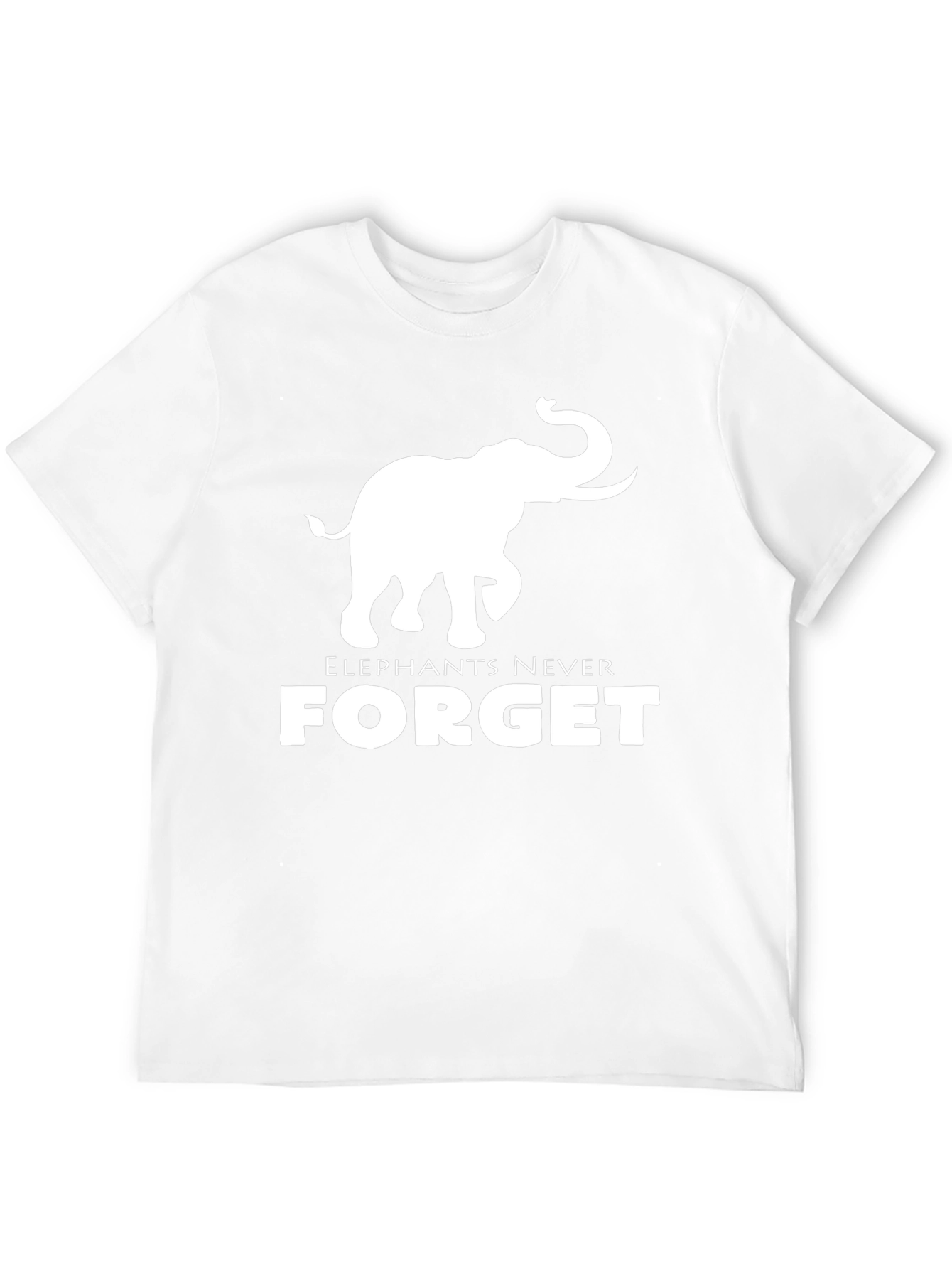 Black Elephant Never Forget Black Graphic Tee view 12
