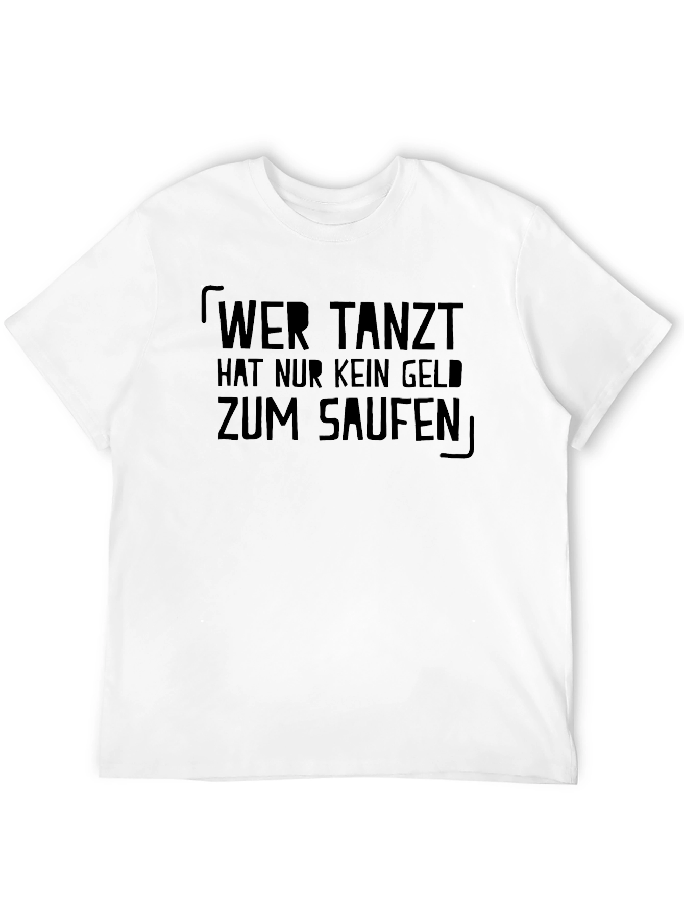 Black Wer Tanzt Men's Black Graphic T-Shirt view 12