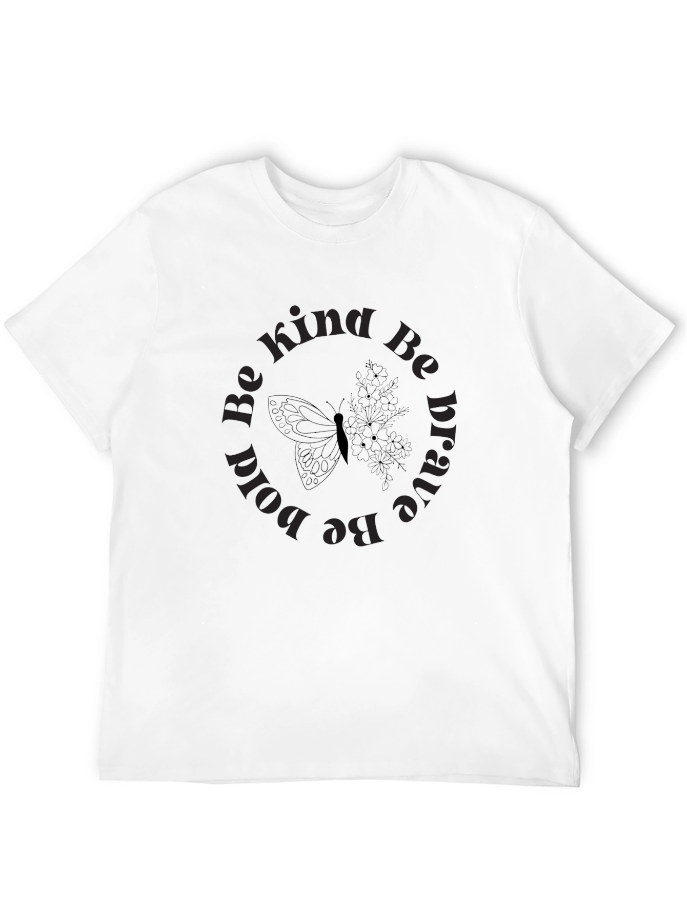 Black Be Kind Brave Bold Butterfly Tee view 12