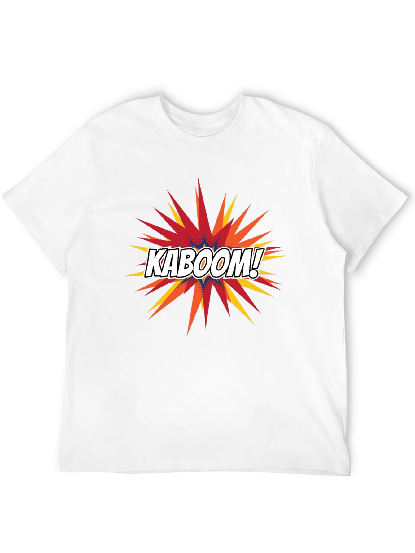 Black Kaboom Graphic Tee - Black Cotton Comfort Fit view 12