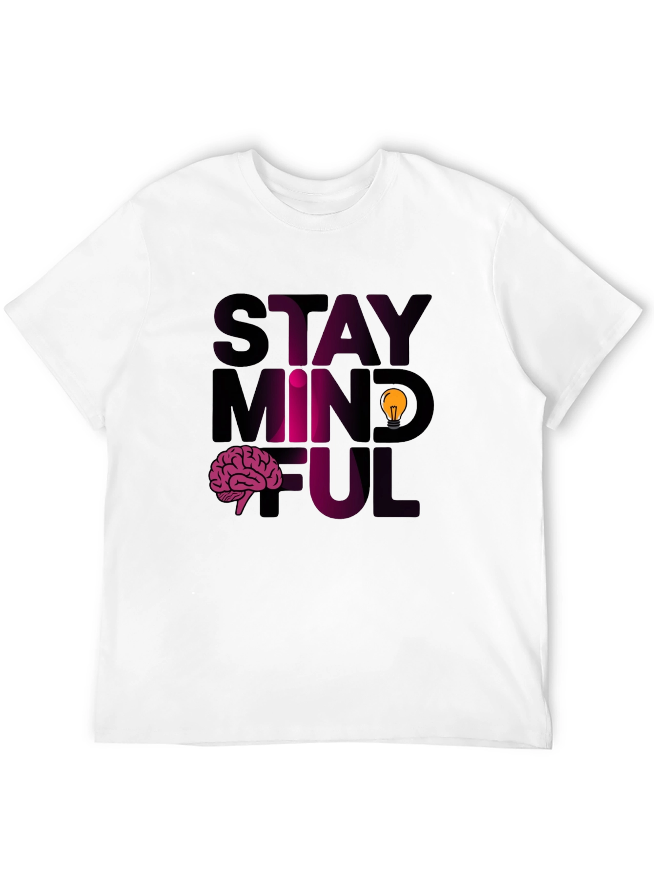 Black Stay Mindful Graphic Tee view 12