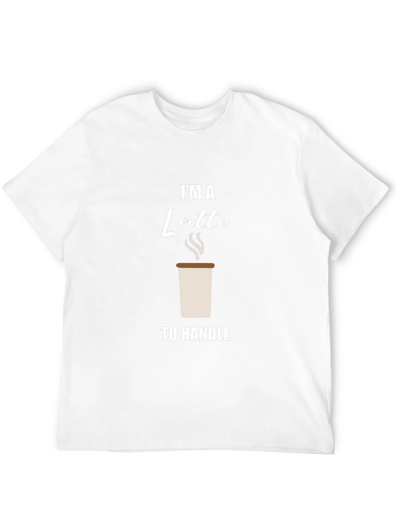 Black I'm A Latte to Handle Graphic T-Shirt view 12