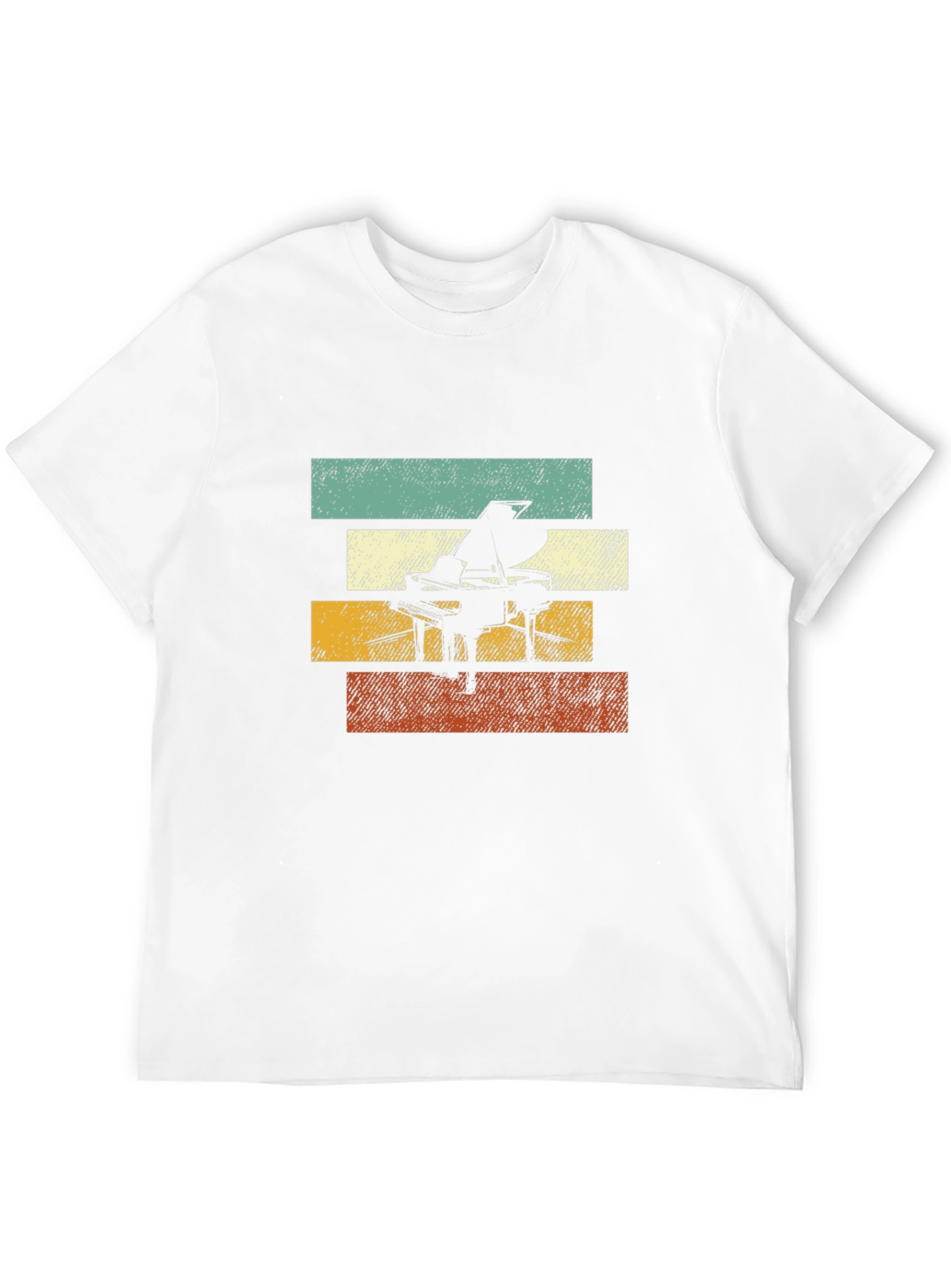 Black Retro Piano T-Shirt: Vintage Style Music Tee view 12