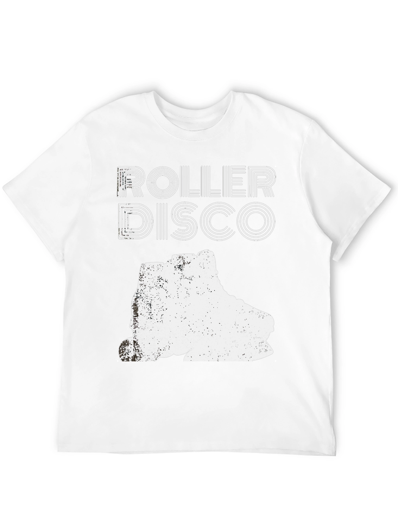 Black Roller Disco Graphic Tee - Retro Skate Design view 12