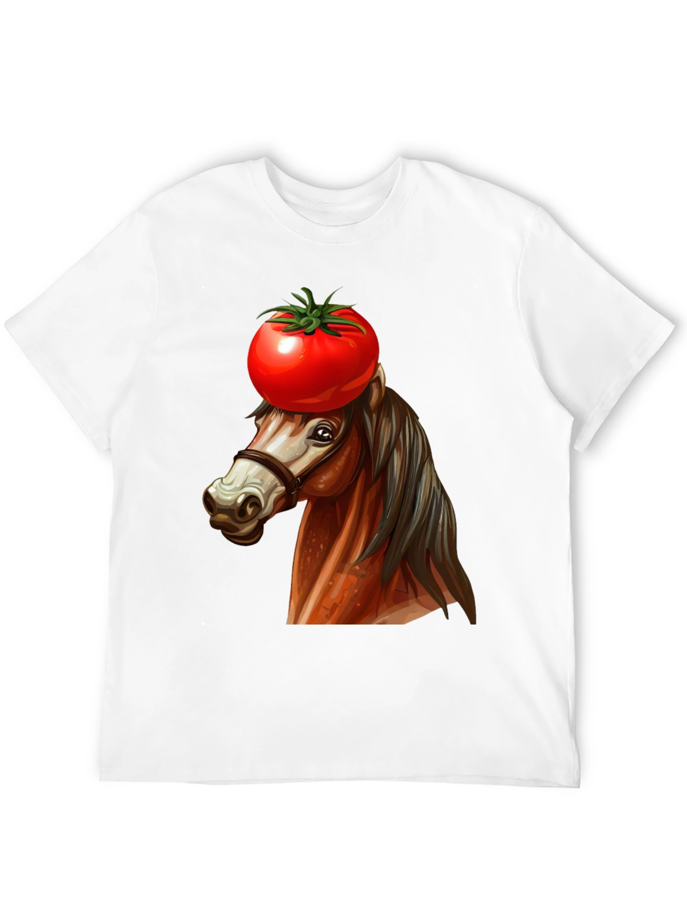 Black Tomato-Headed Horse Graphic Tee view 12
