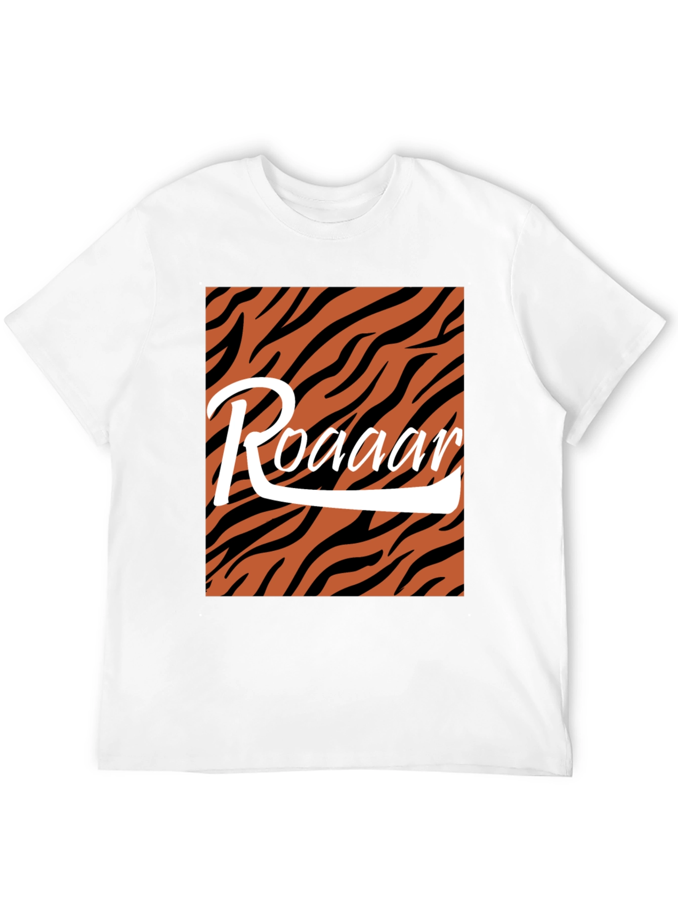 Black Roaar Tiger Stripe Graphic Tee view 12