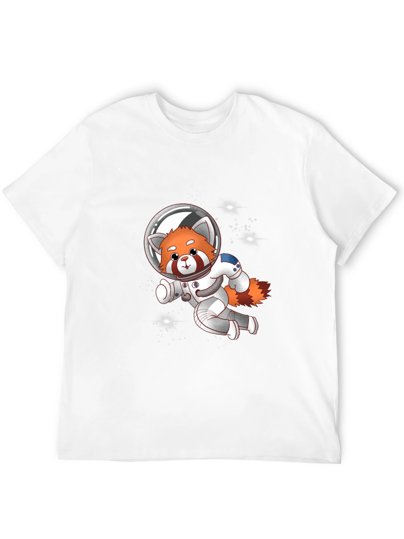 Black Red Panda Astronaut T-Shirt - Galaxy Explorer Tee view 12