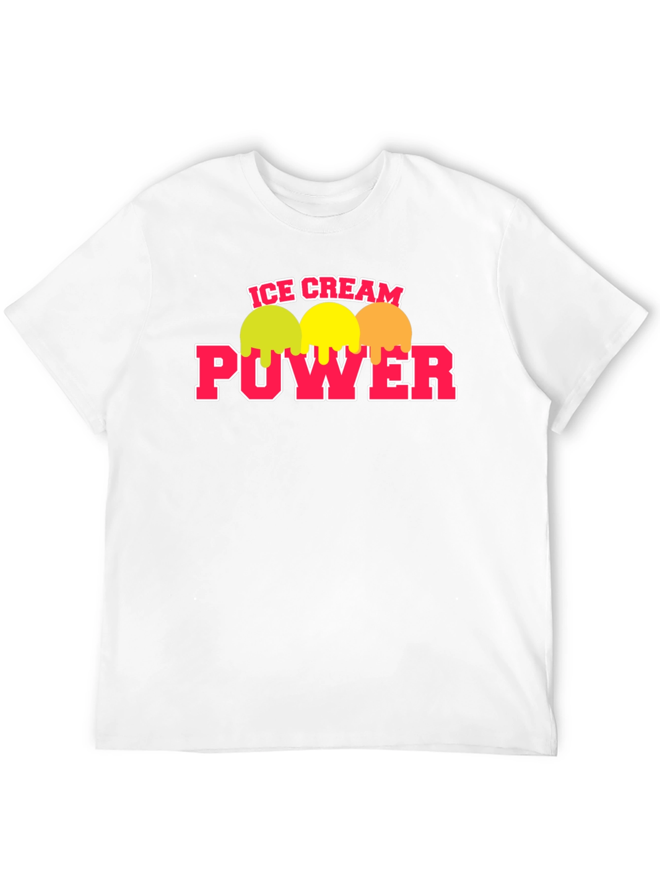 Black Ice Cream Power T-Shirt - Black Crew Neck Tee view 12