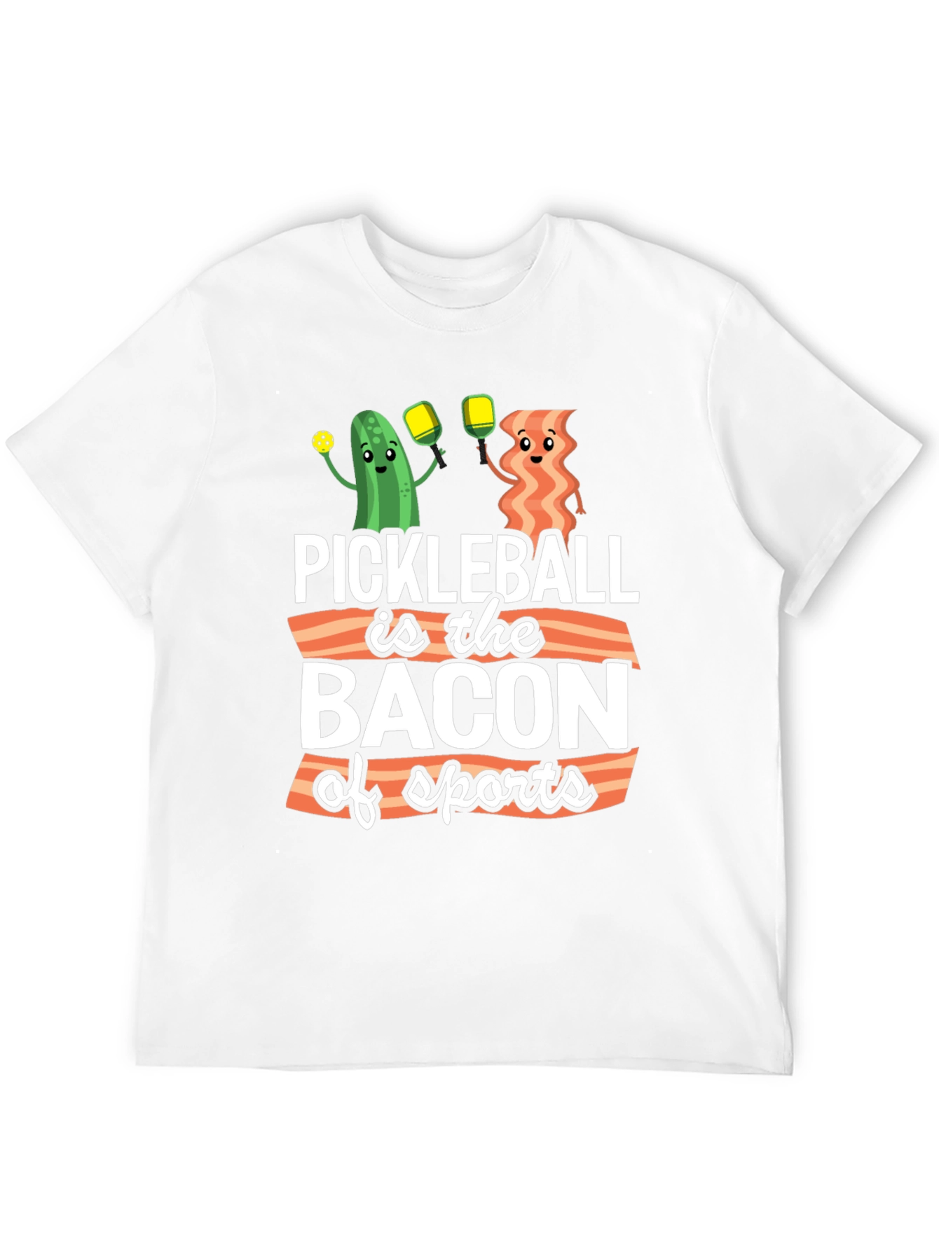 Black Pickleball is the Bacon of Sports T-Shirt view 12