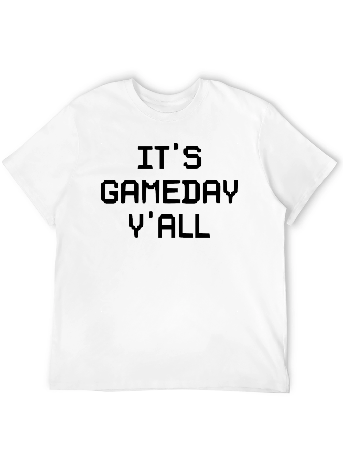 Black It's Gameday Y'all T-Shirt - Black view 12