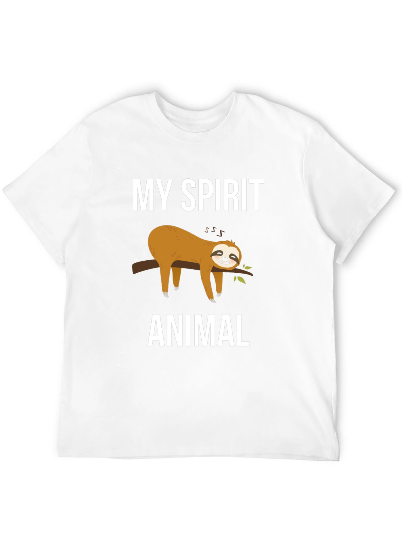 Black My Spirit Animal Sloth Graphic Tee view 12