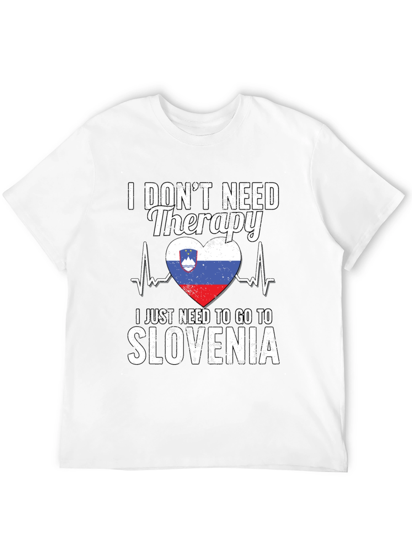 Black Slovenia Therapy T-Shirt view 12