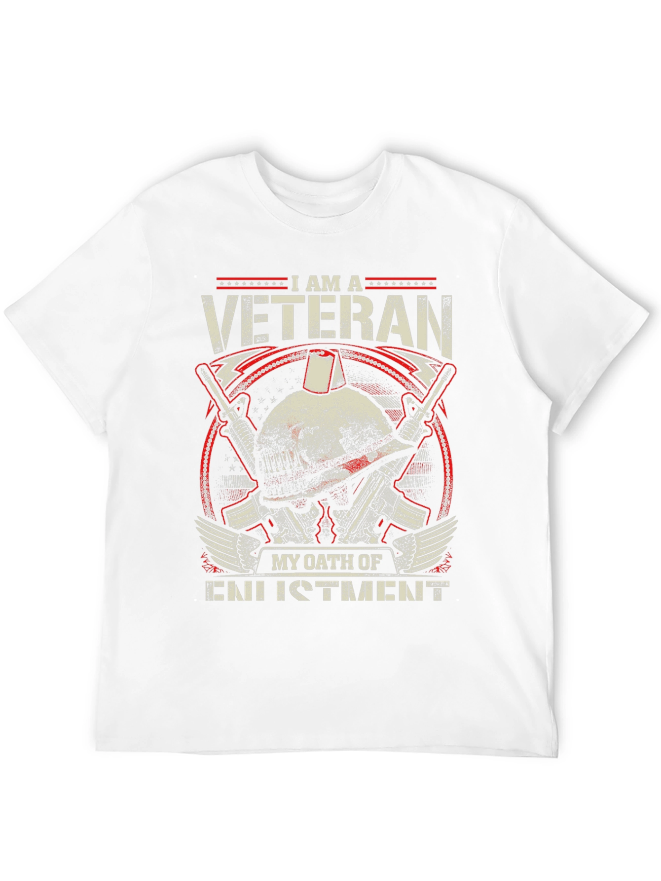 Black I am a Veteran T-Shirt - Military Oath Design view 12