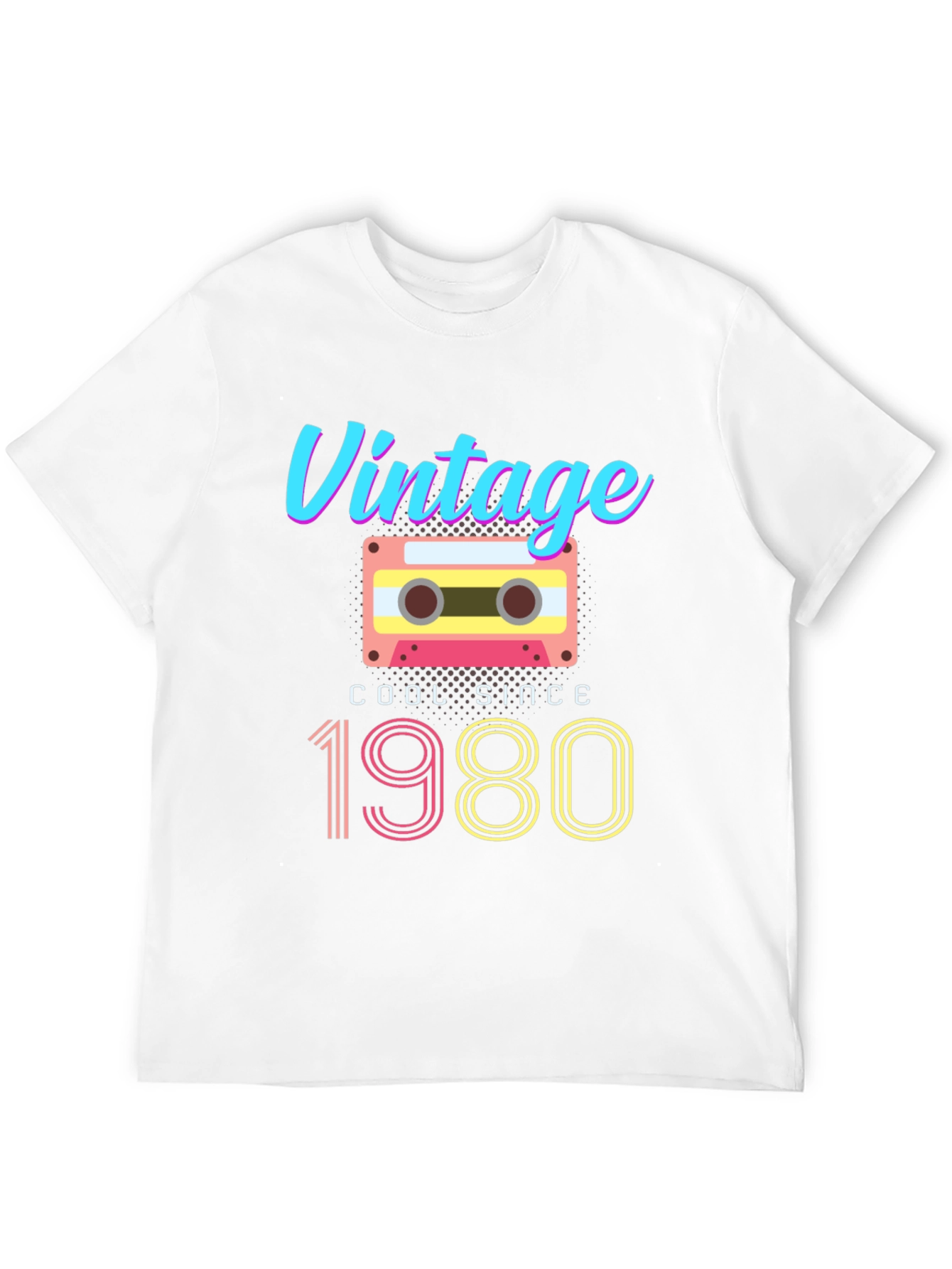 Black Vintage 1980 Cassette T-Shirt view 12