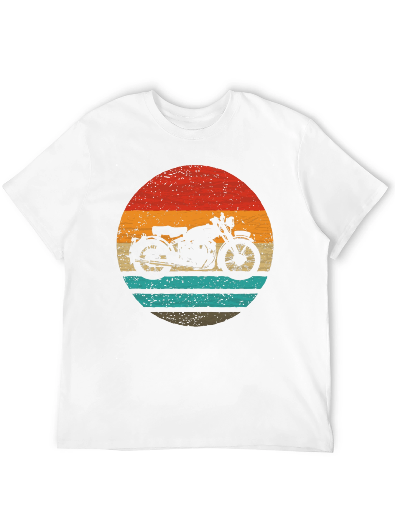Black Retro Motorcycle Graphic Tee - Classic Style view 12